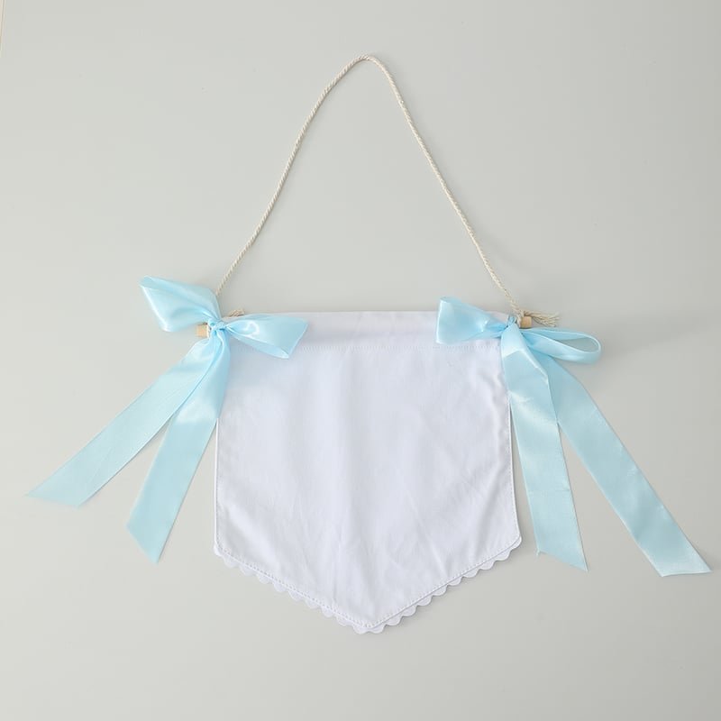 Personalized Hanging Banner Blank – Pink or Blue Ribbon (DIY Craft Banner)