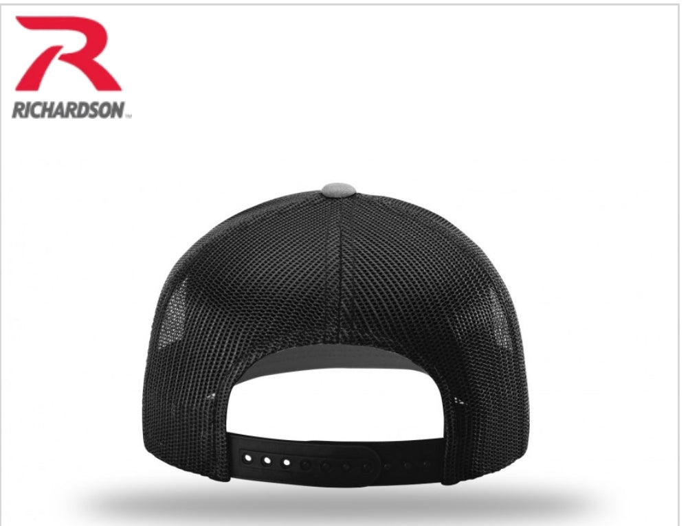 Richardson 112 Trucker Hat with custom leather patch