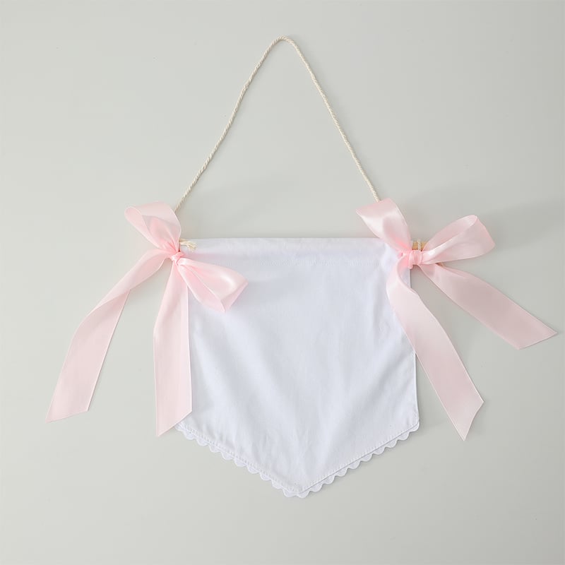 Personalized Hanging Banner Blank – Pink or Blue Ribbon (DIY Craft Banner)