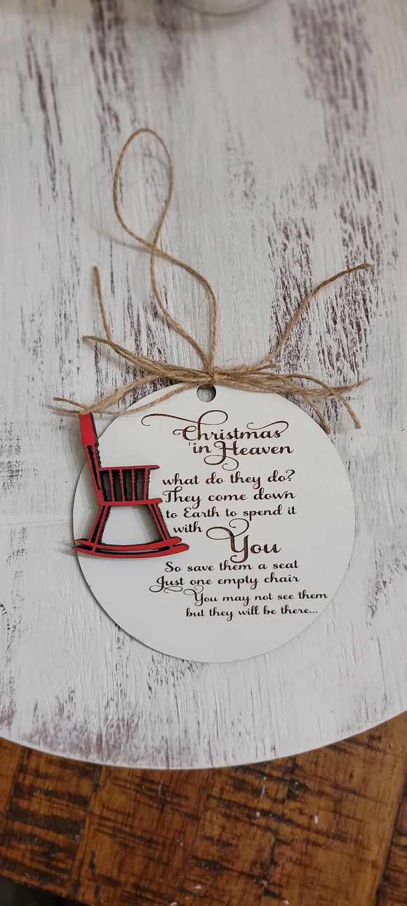 Rocking Chair ornament ( custom)