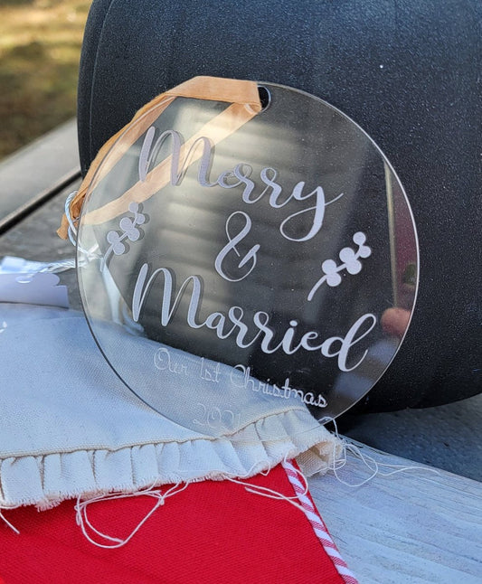 Merry & Married ornament