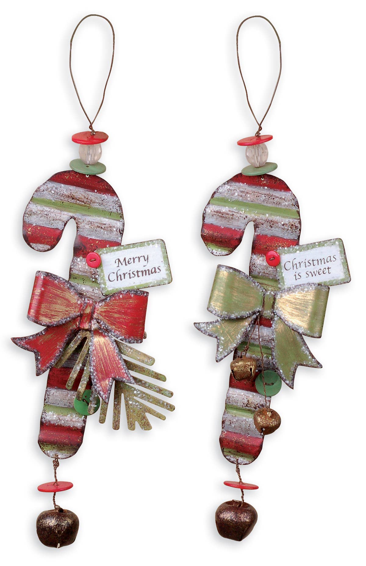 Sunset Vista Designs - Candy Cane Ornament 2 Asst